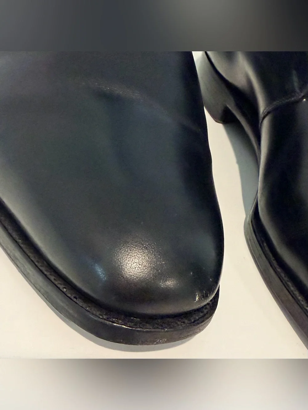 Edward Green Grosvenor Derby Shoes Men Size 8.5 Black Leather